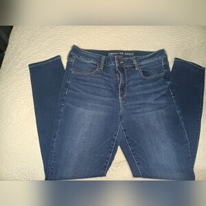 American Eagle Outfitters Women's Deep Indigo Skinny Jeans